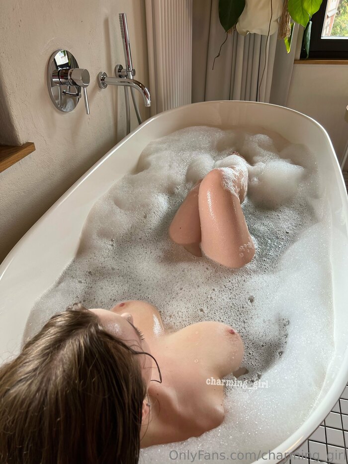 Charming Girl - NSFW, Erotic, Boobs, Booty, Charming_girl, Nudity, Nudity, Anus, Wet, In the bath, Dildo, Doggy style, Foam, Longpost, Labia, Naked, Wet