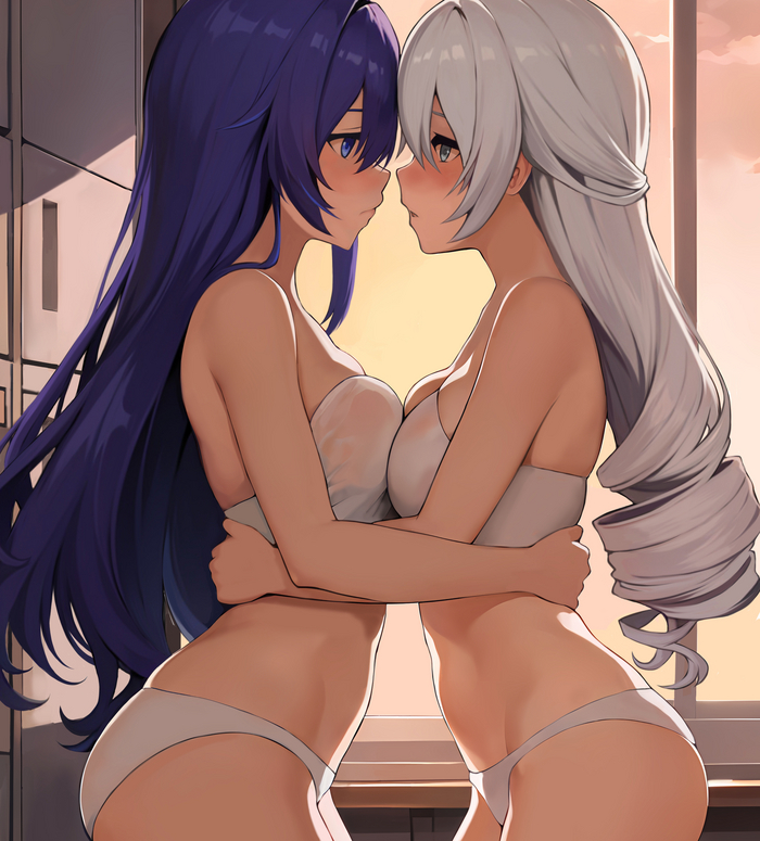 Love - NSFW, Anime art, Honkai: Star Rail, Seele (Honkai: Star Rail), Yuri, Longpost, Mikhdrag