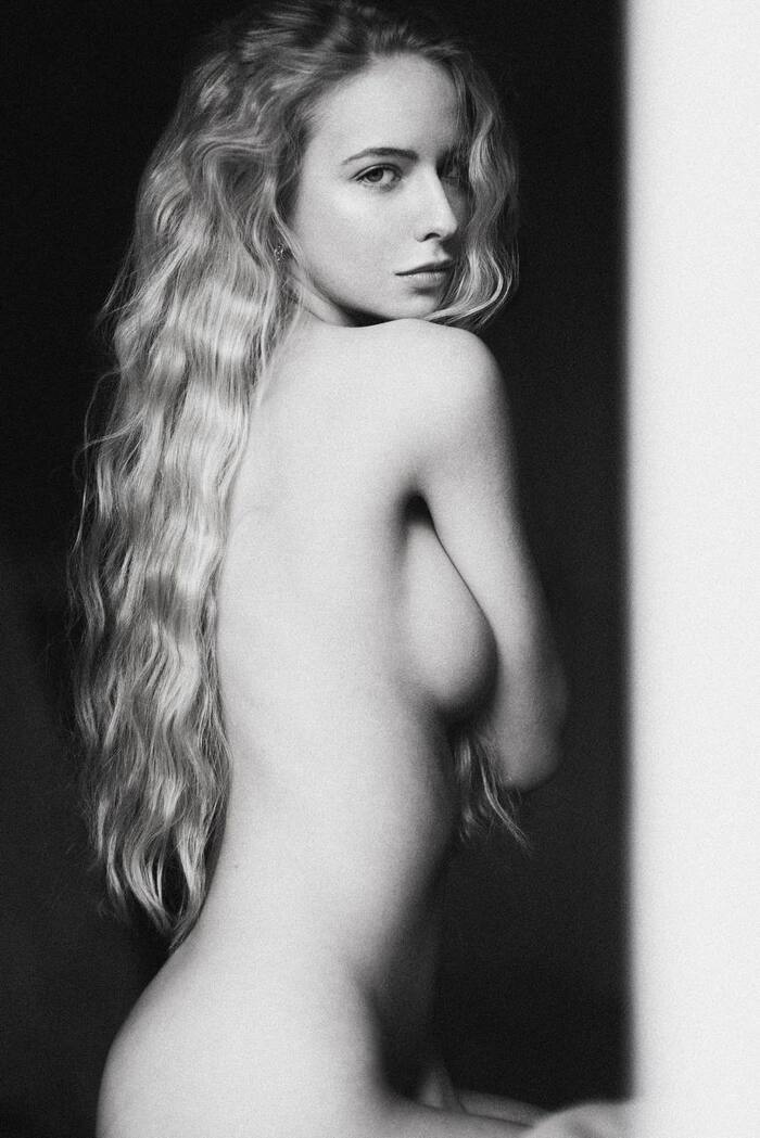 black and white - NSFW, Girls, Erotic, Nudity, Black and white photo, Longpost, Naked