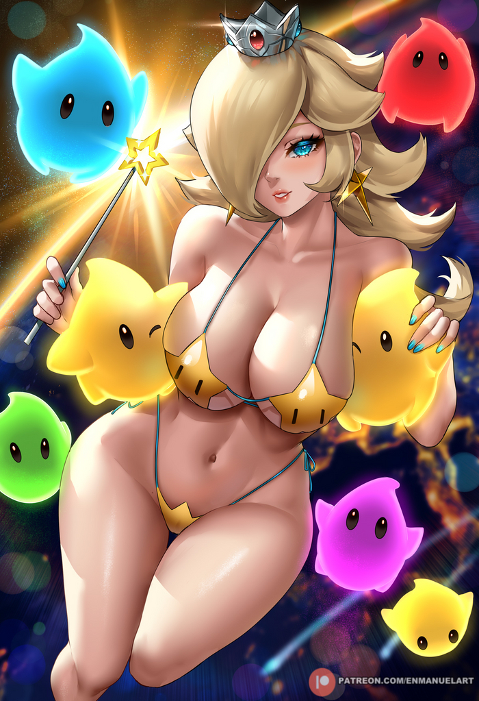 Принцесса Розалина - NSFW, Игры, Арт, Эротика, Enmanuelart20, Марио, Rosalina