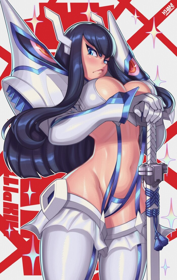 Суровая Сацуки - NSFW, Арт, Аниме, Anime Art, Рисованная эротика, Kiryuuin Satsuki, Kill la Kill