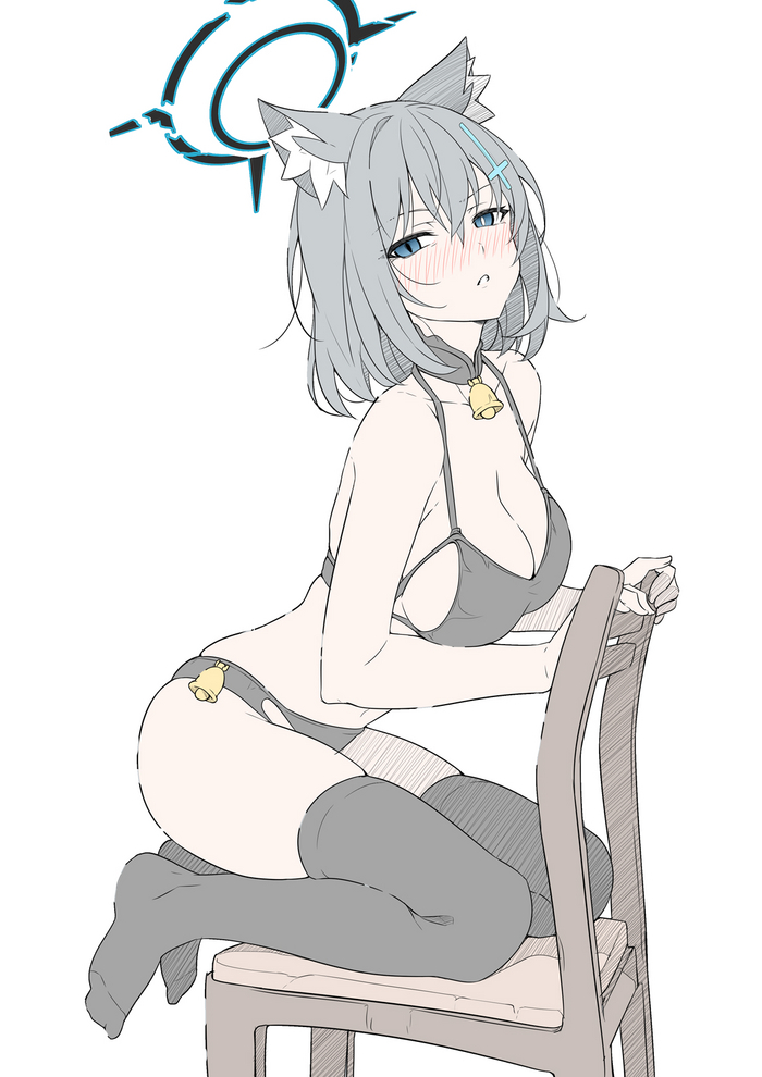 Continuation of the post Sunaookami Shiroko - NSFW, Anime, Anime art, Sunaookami shiroko, Shiroko Terror, Animal ears, Games, Art, Girls, T1kosewad, Hand-drawn erotica, Reply to post, Twitter (link), Blue archive