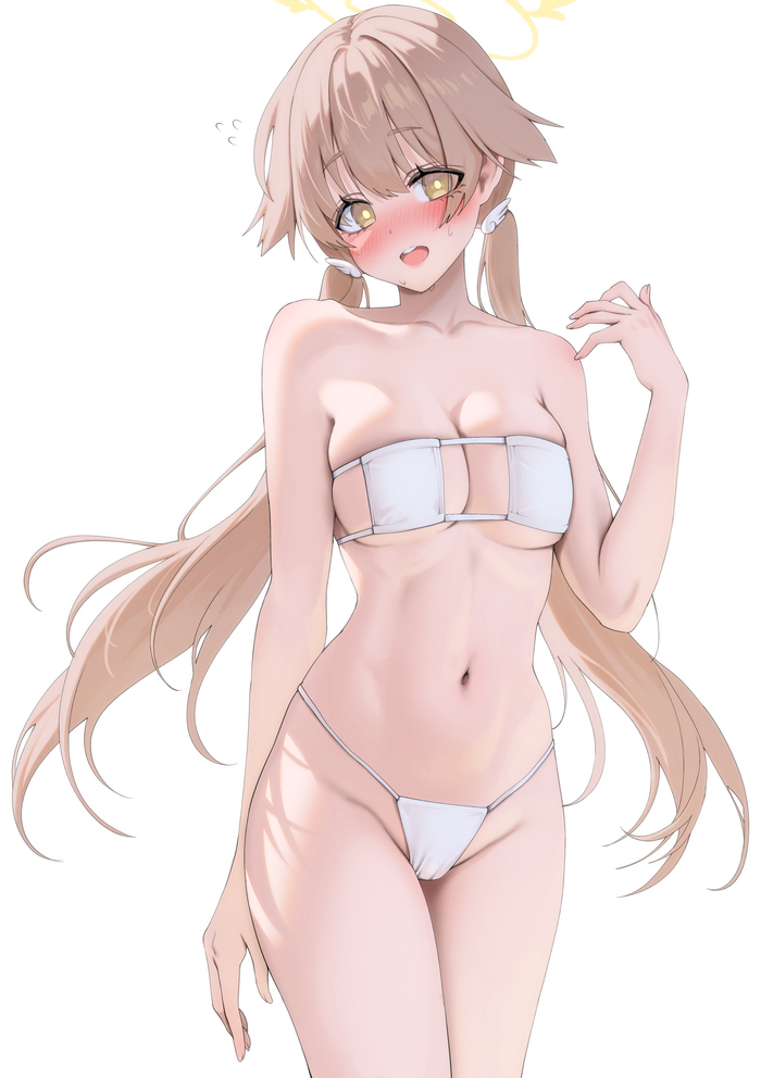 Ajitani Hifumi - NSFW, Anime, Anime art, Art, Girls, Blue archive, Games, Hand-drawn erotica, Swimsuit, Ajitani Hifumi