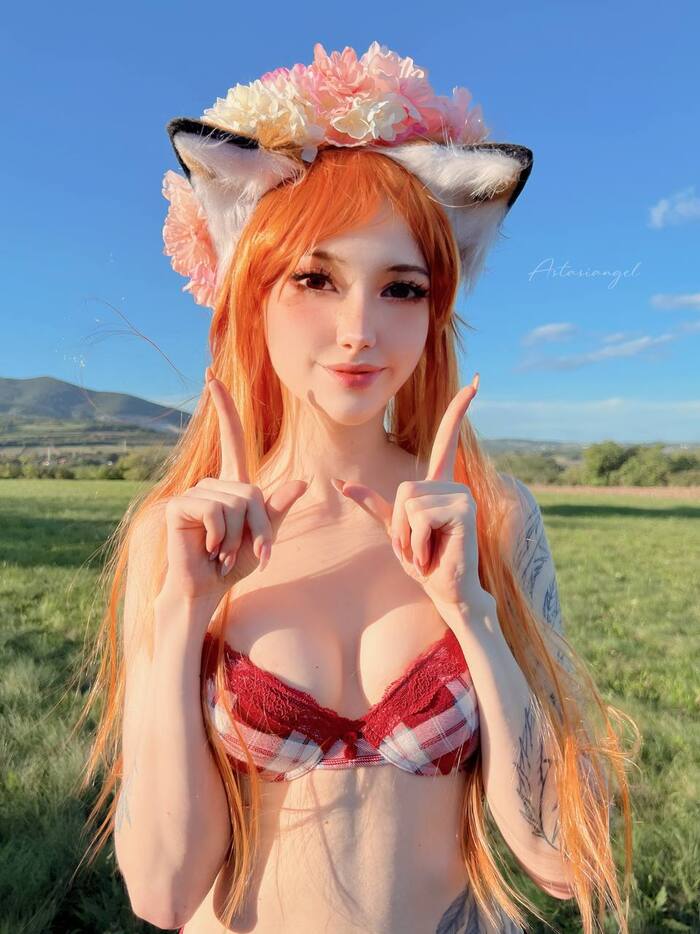Cutie Holo - NSFW, Astasiangel, Girls, Cosplay, Holo, Spice and wolf, Twitter (link), The photo, Telegram (link)