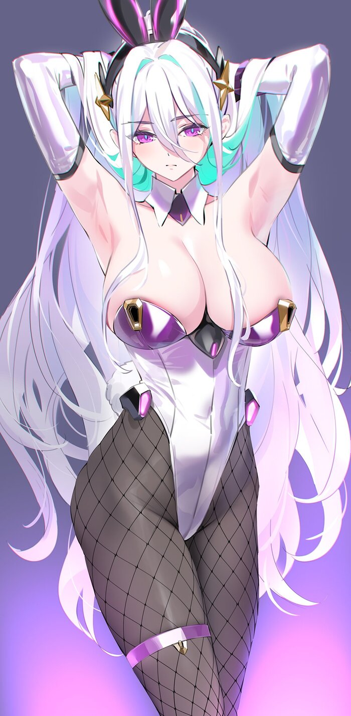 Bunny Kearsarge - NSFW, Аниме, Anime Art, Арт, Azur Lane, Bunnysuit, Сиськи, Эротика, Рисованная эротика, Kearsarge