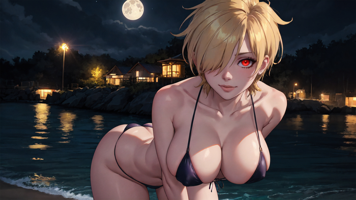 Seras Victoria Ai - NSFW, Моё, Эротика, Сиськи, Аниме, Арты нейросетей, Stable Diffusion, Арт, Seras Victoria, Hellsing, Длиннопост