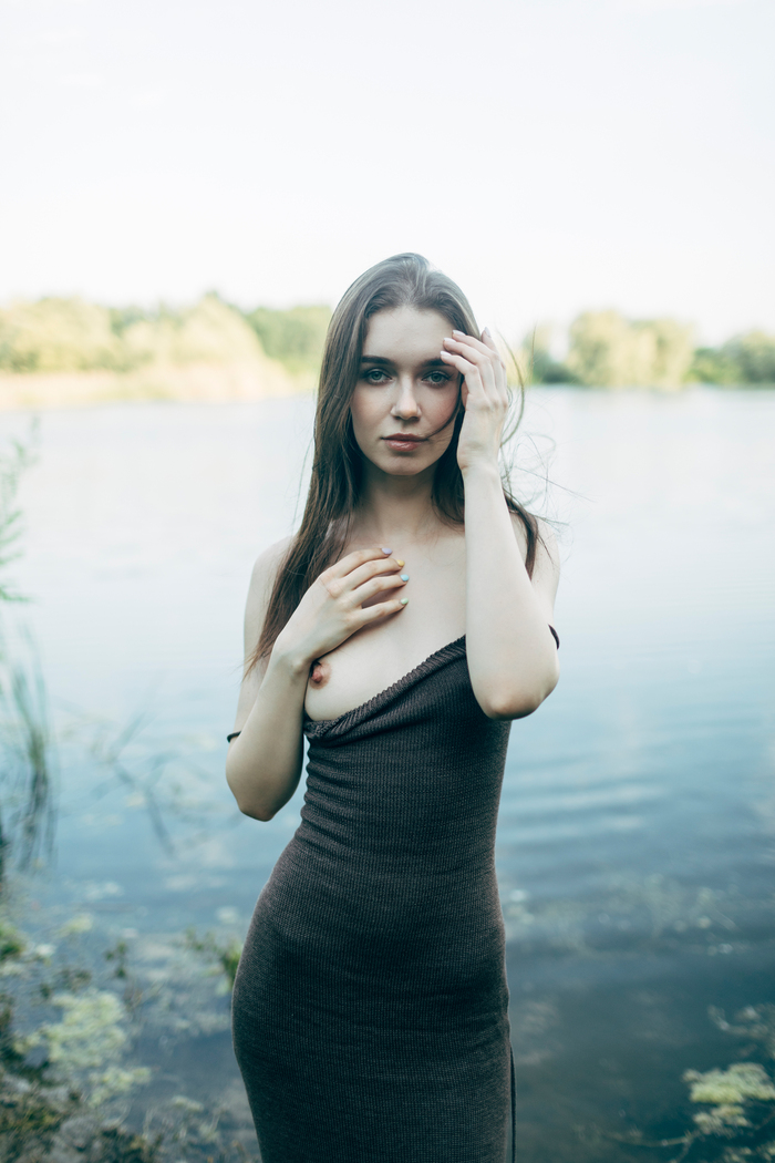 Nadya on Lake - NSFW, My, Erotic, Boobs, Girls, The photo, beauty, Photographer, Professional shooting, Portrait, PHOTOSESSION, Canon, Models, Nipples, Figure, Naked, Topless, Street photography