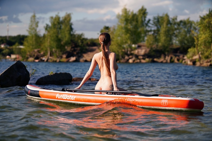 Summer - NSFW, My, Erotic, Summer, Camping, Lake, The photo, Girls, No face, Booty