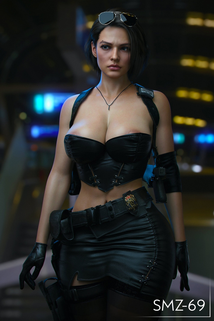 Jill Valentine - NSFW, Girls, Art, Games, Erotic, 3D, Resident evil, Jill valentine, Smz-69