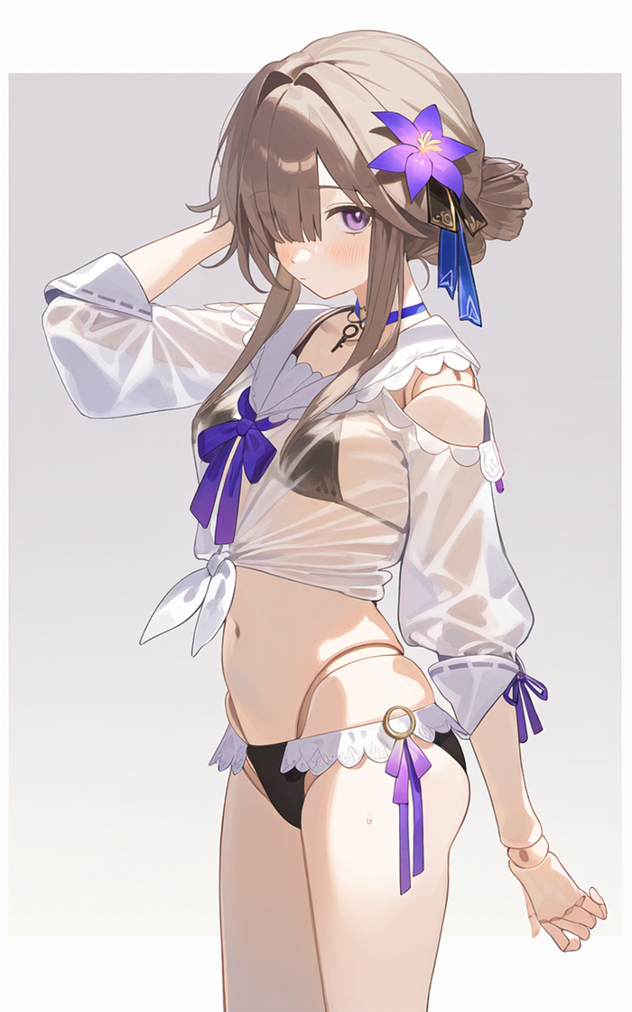 Hertha - NSFW, Herta (Honkai: Star Rail), Honkai: Star Rail, Anime art, Games, Anime, Girls, Doll, Swimsuit, Bikini