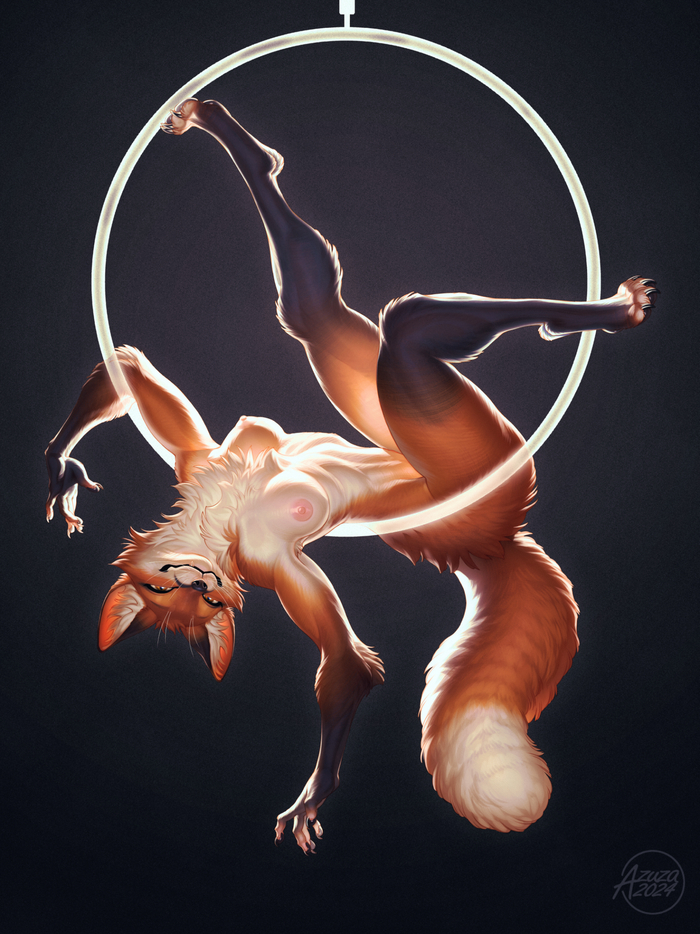 Chanterelle - NSFW, Furry, Anthro, Art, Furotica, Furry fox, Azuza