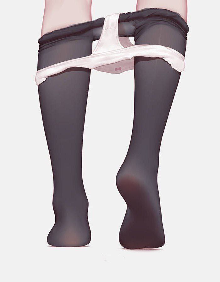 Leg Party :3 - NSFW, Underwear, Anime, Girls, Anime art, Art, Skirt, Stockings, Legs, Underpants, No face, Tights, School uniform, Longpost