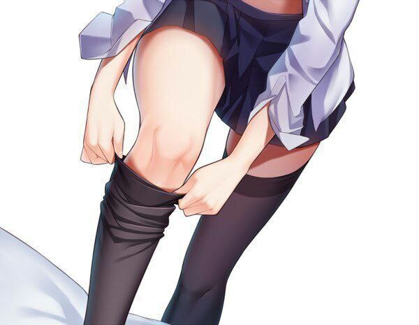 Leg Party :3 - NSFW, Underwear, Anime, Girls, Anime art, Art, Skirt, Stockings, Legs, Underpants, No face, Tights, School uniform, Longpost