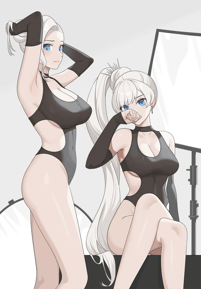 Little sisters - NSFW, Anime, Anime art, Pixiv, Hips, RWBY, Weiss schnee, Winter Schnee