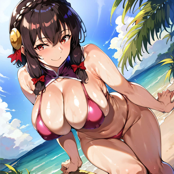 Yun-yun - NSFW, Anime art, Anime, Konosuba, Yunyun, Neural network art