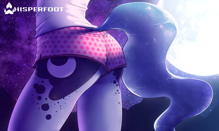 Another side of the moon - NSFW, My little pony, PonyArt, Princess luna, Anthro, Whisperfoot, MLP Edge