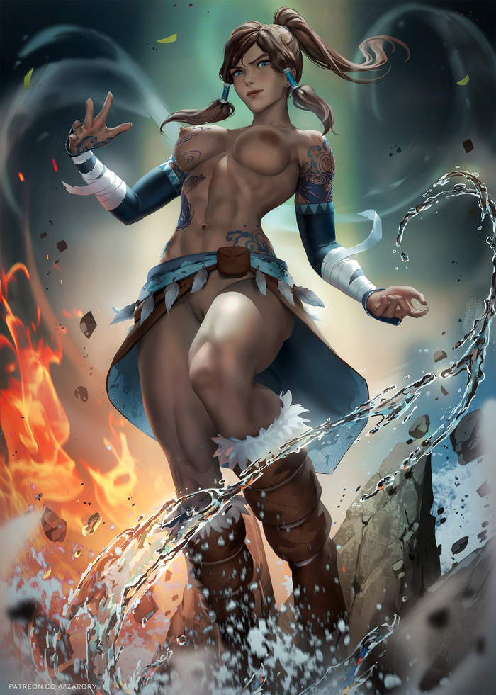 Korra - NSFW, Avatar: The Legend of Korra, Corra, Erotic, Art, Animated series, Zarory