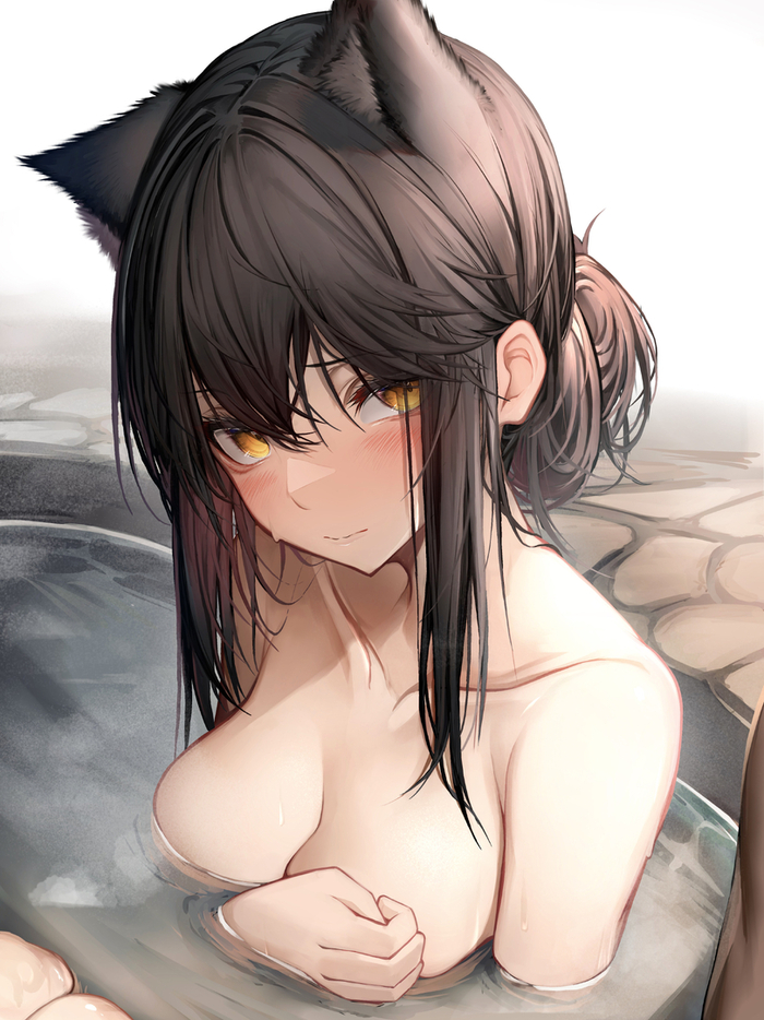 Texas - NSFW, Anime art, Anime, Art, Arknights, Texas (Arknights), Animal ears