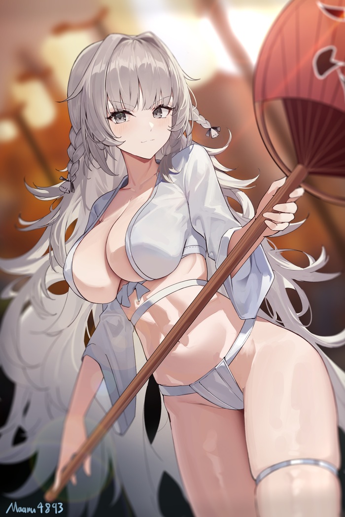 Vittorio Veneto - NSFW, Art, Anime art, Anime, Azur lane, Vittorio Veneto, Boobs, Erotic, Hand-drawn erotica