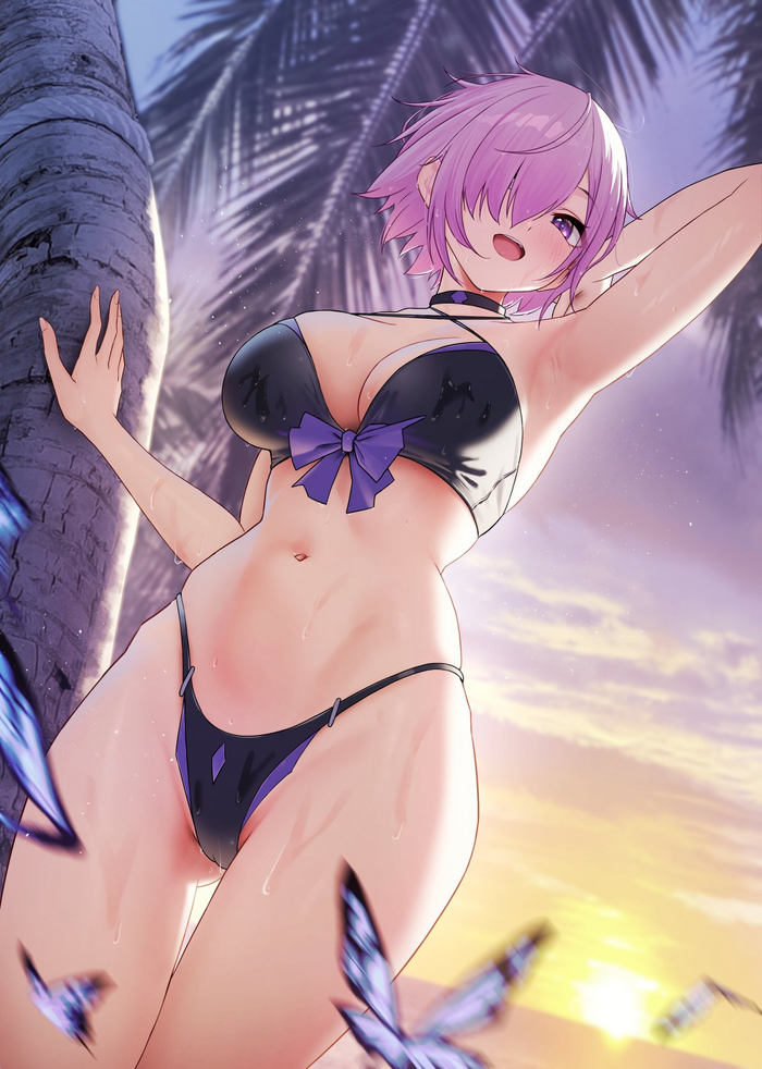 Mash Kyrielight - NSFW, Anime art, Anime, Fate, Fate grand order, Mashu Kyrielight