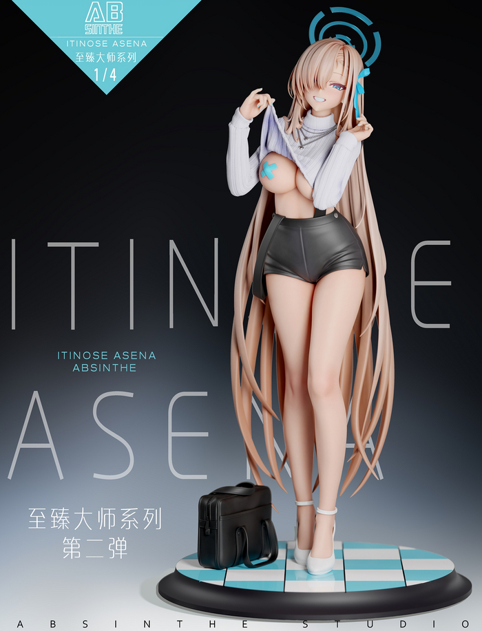 Ichinose Asuna - NSFW, Anime, Boobs, Figurines, Blue archive, Ichinose asuna, Longpost