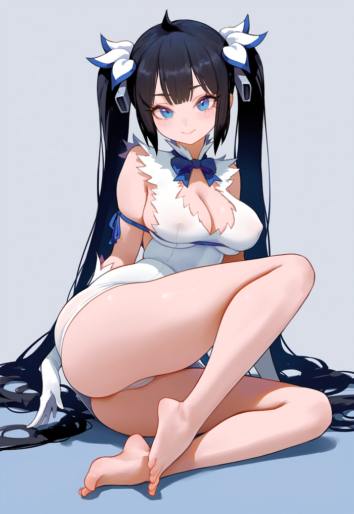 Гестия - NSFW, Anime Art, Аниме, Hestia, Danmachi, Арты нейросетей