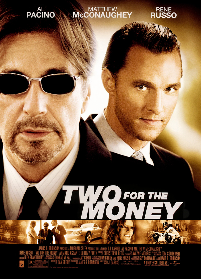 Boobs in the movie Two for the Money (2005) - NSFW, Boobs, Movies, Drama, Crime, Sport, 2000s, 2005, Longpost