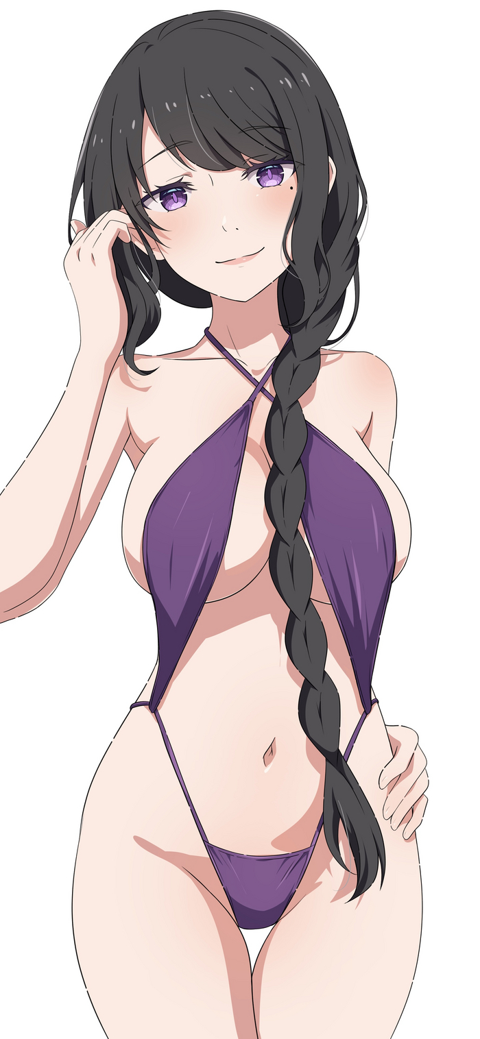 Elsa - NSFW, Anime art, Anime, Re: Zero Kara, Elsa Granhiert, Swimsuit, Longpost