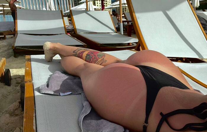 Burned in the sun, I'm not so tidy - NSFW, My, Booty, Tan, Erotic, Homemade, Girl with tattoo