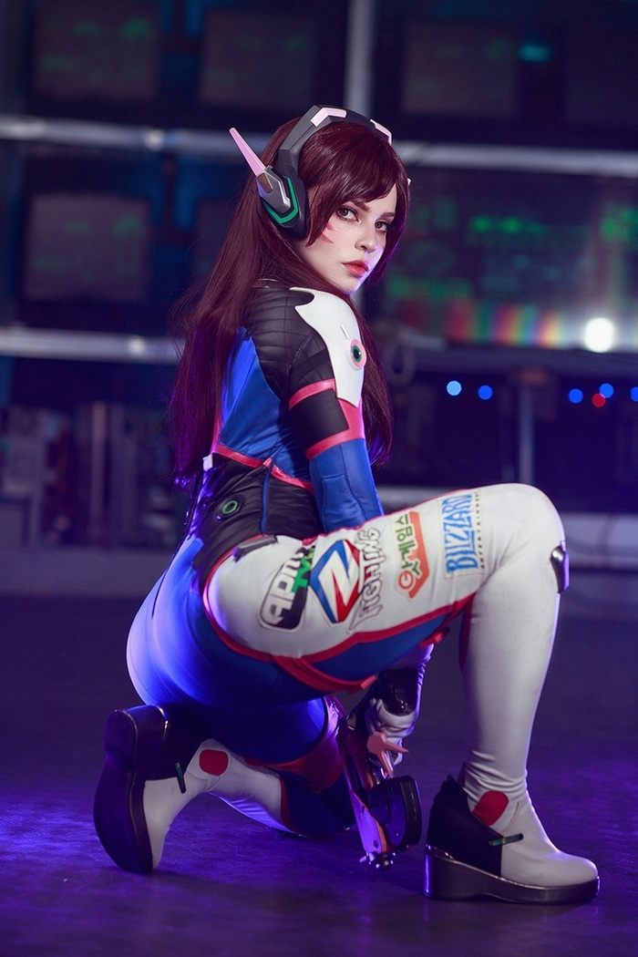 D.Va от Ashen Reina - NSFW, Фотография, Сиськи, Попа, Косплей, Косплееры, Dva, Overwatch, Эротика, Длиннопост