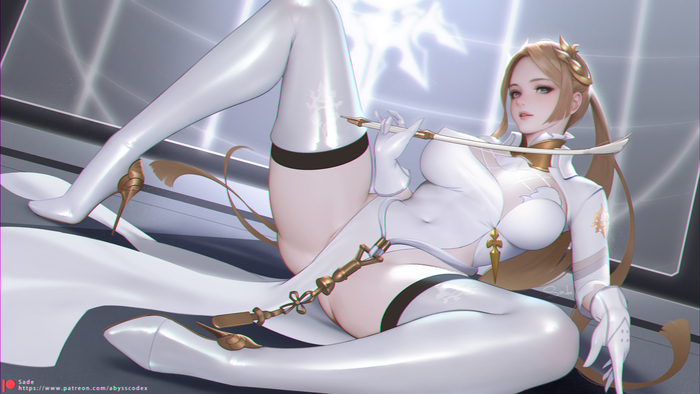 Commander - NSFW, YoRHa Commander, Hips, Anime, Anime art, Pixiv, NIER Automata