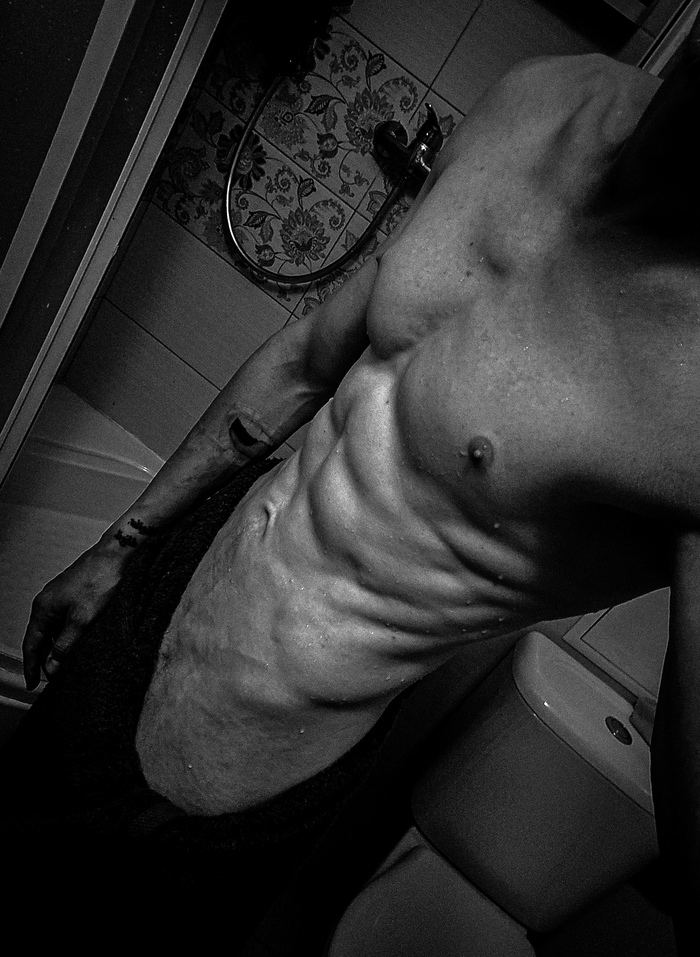 Morning fats - NSFW, My, Press, Drishch, Athletic body, Author's male erotica, Naked guy, Playgirl, Torso, Male torso, Naked torso, Longpost