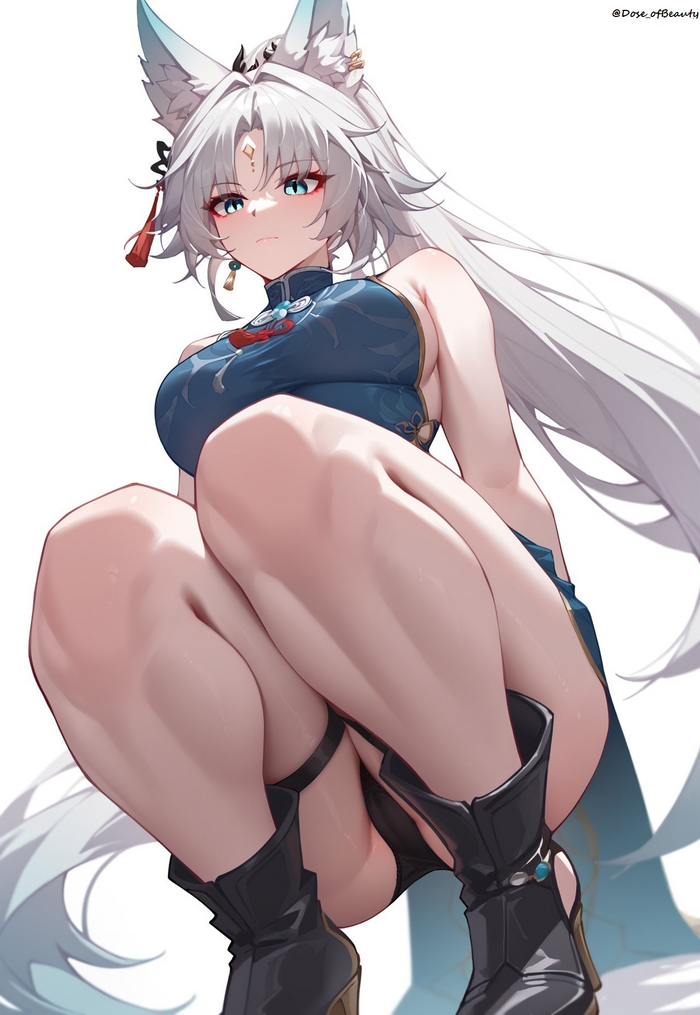 Feixiao - NSFW, Honkai: Star Rail, Feixiao (Honkai: Star Rail), Арт, Девушки, Игры, Anime Art, Аниме, Арты нейросетей, Animal Ears