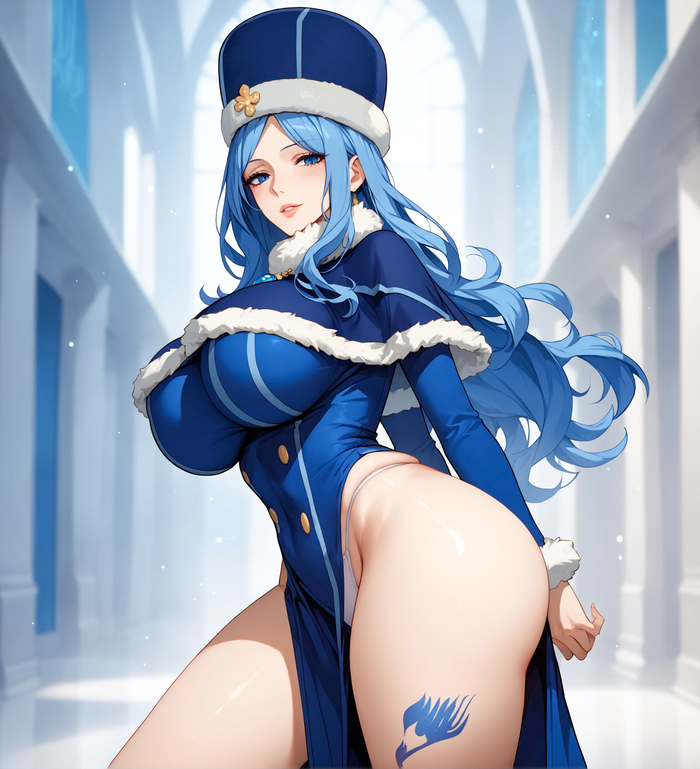 Juvia - NSFW, Anime, Anime art, juvia lockser, Fairy Tail, Girls, Pantsu, Hips, Neural network art