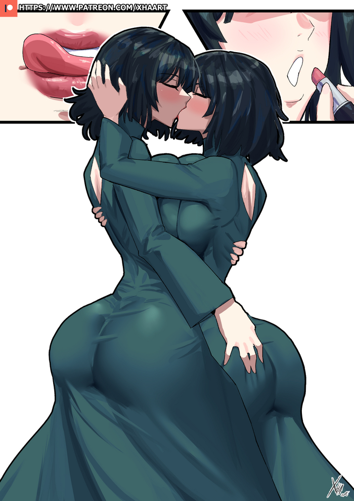 Fubuki x Fubuki - NSFW, Art, Anime, Anime art, Hand-drawn erotica, Erotic, Onepunchman, Fubuki, Yuri