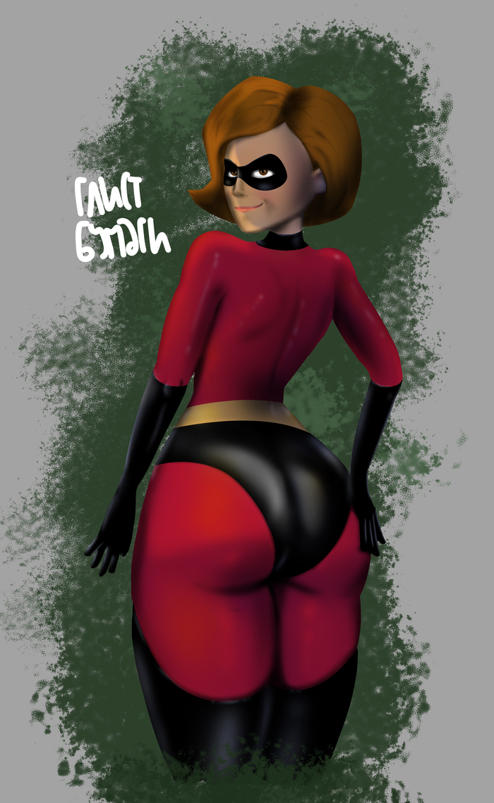 Elastica - NSFW, My, Drawing, The Incredibles, Girls, Art, Erotic