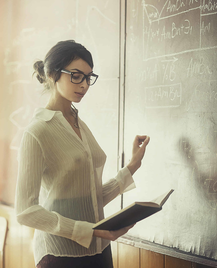 teacher - NSFW, Erotic, Girls, Boobs, Transparency, Photographer David Dubnitsky, Girl in glasses, The photo, Longpost