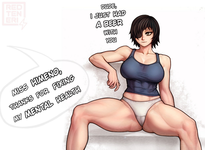 How little men need to be happy - NSFW, Anime art, Anime, Chainsaw man, Himeno