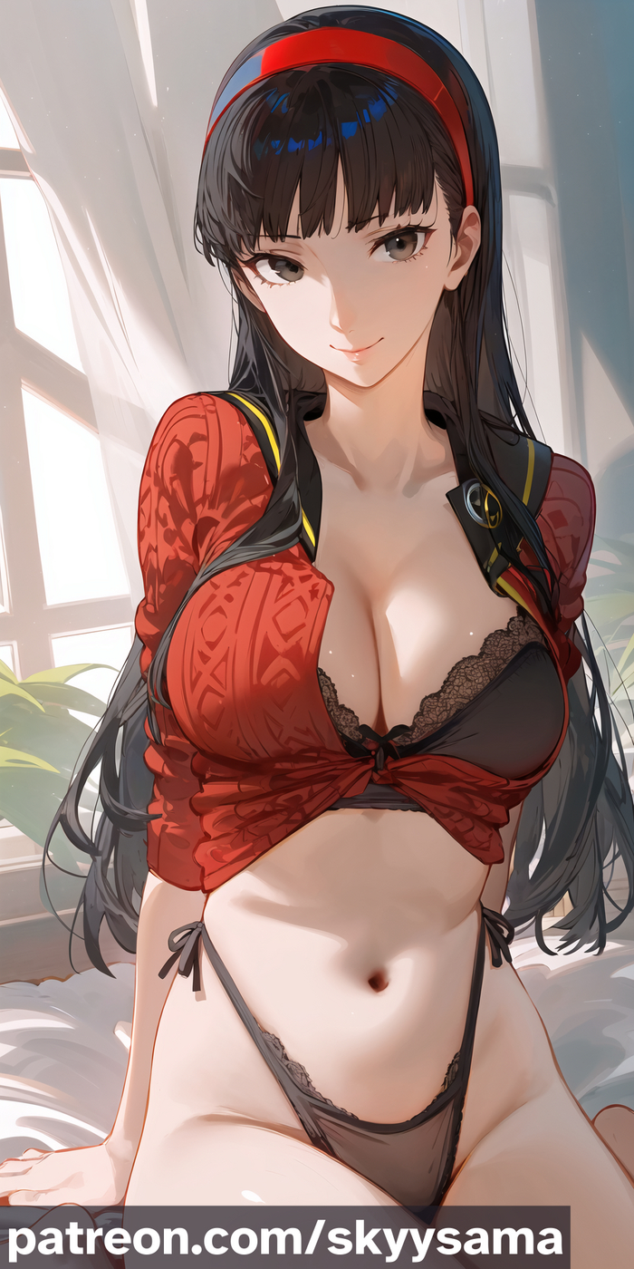 Юкико - NSFW, Anime Art, Аниме, Игры, Persona, Persona 4, Amagi Yukiko, Арты нейросетей