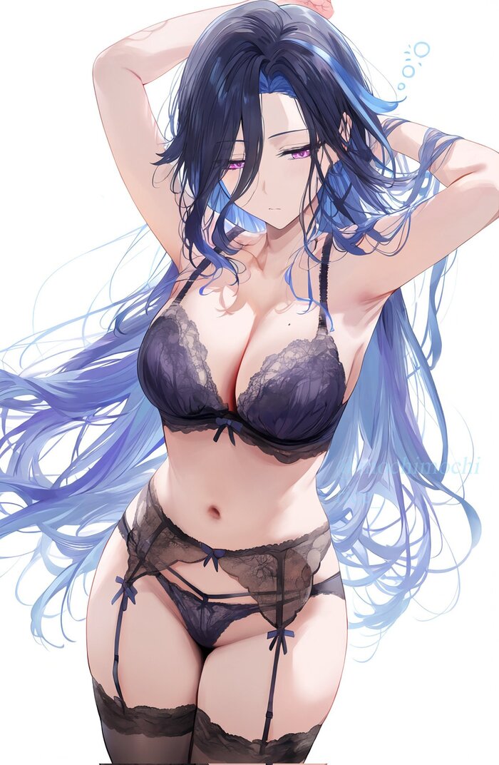 Clorinde - NSFW, Genshin Impact, Арт, Anime Art, Clorinde (Genshin Impact), Mochimochirice