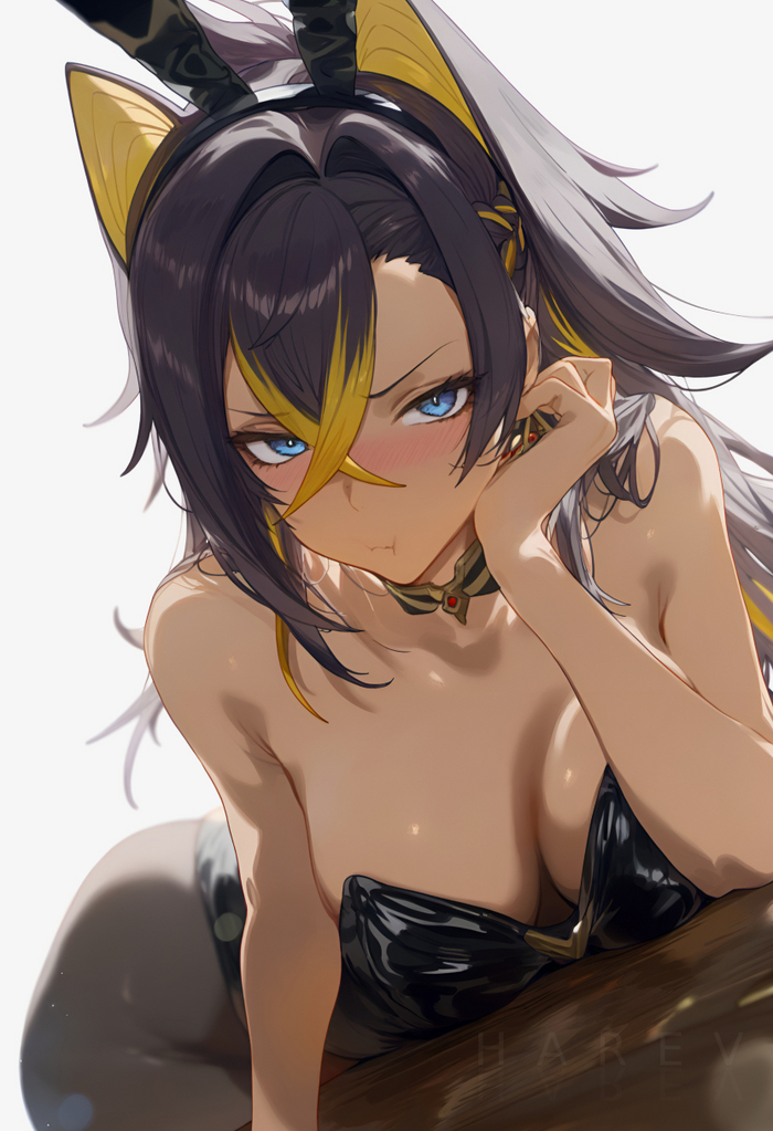 Dehya - NSFW, Genshin impact, Dehya (Genshin Impact), Art, Girls, Games, Anime art, Anime, Neural network art, Boobs, Hare_zzv, Bunnysuit