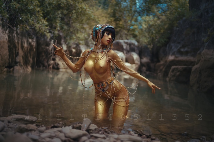 Jibaro (Love, Death and Robots) - 18+, The photo, Boobs, Booty, Erotic, Cosplay, Cosplayers, PHOTOSESSION, Love death and robots, Cartoons, Longpost, NSFW