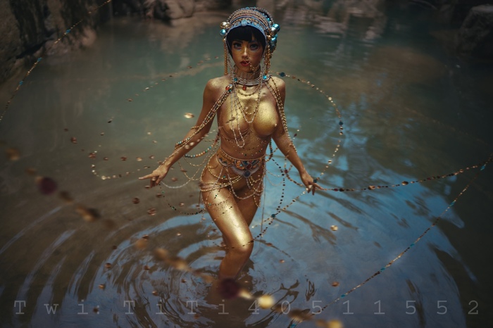 Jibaro (Love, Death and Robots) - 18+, The photo, Boobs, Booty, Erotic, Cosplay, Cosplayers, PHOTOSESSION, Love death and robots, Cartoons, Longpost, NSFW