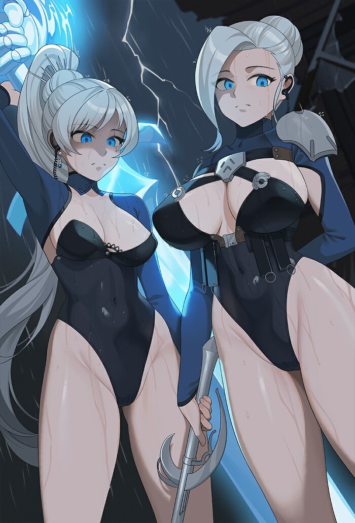 Sisters - 18+, Weiss schnee, Anime art, Hips, Anime, Pixiv, Winter Schnee, RWBY, NSFW