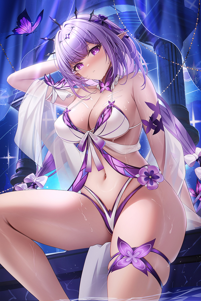 Castor oil - 18+, Anime art, Anime, Pixiv, Castorice (Honkai: Star Rail), Honkai: Star Rail, NSFW