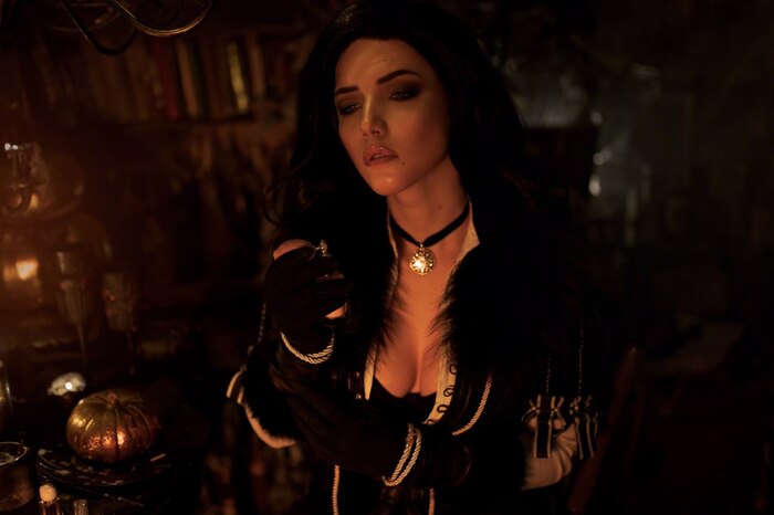 Lada Lyumos - Yennefer - NSFW, Girls, Erotic, Boobs, Booty, Cosplay, Yennefer, Longpost, Lada Lyumos, The photo