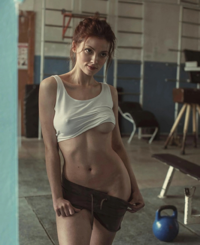 Retaking the test in physical education - NSFW, Erotic, Girls, Nipples, Repeat