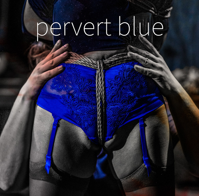 Pervert blue - NSFW, Моё, Эротика, Бондаж, Shibari, BDSM, Связывание, Эро Уголка, Фетишизм, Нижнее белье, Submission