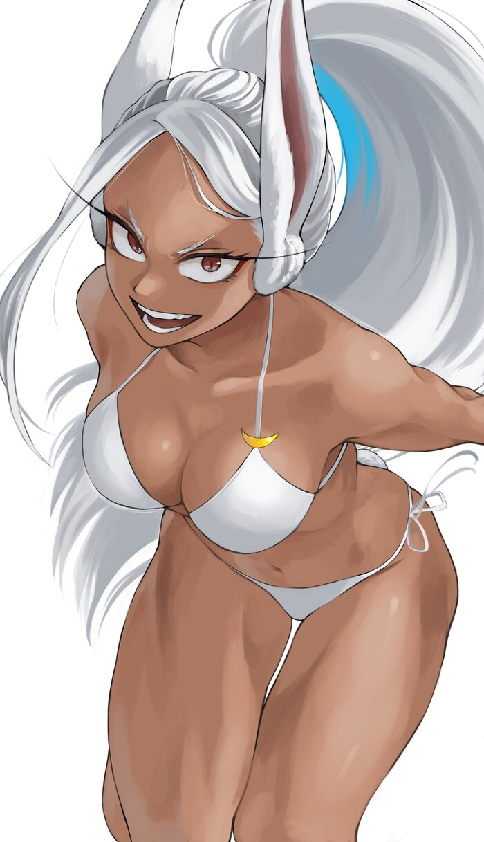 Miruko - NSFW, Anime, Anime art, Art, Girls, Miruko, Animal ears, Bunny ears, Swimsuit, Boku no hero academia