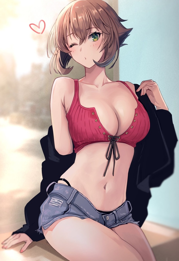 Mutsu - Anime art, Anime, Kantai collection, Mutsu, NSFW